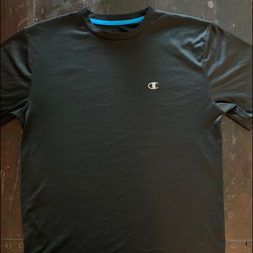 Champion workout shirt dark blue size L